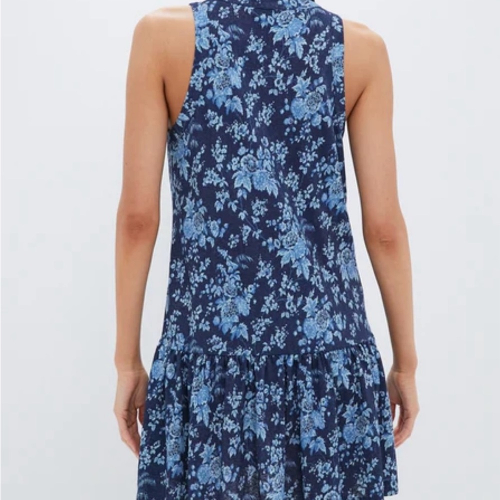 Tuckernuck Twilight Garden Clark Dress - Blue Floral- XS - Picture 5 of 7